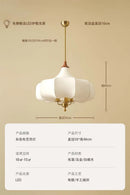 Axyaa Gold Lustre Medieval Fabric Pendant Lights with LED E27 for Home Decor
