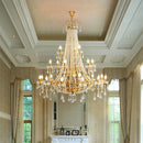 Axyaa Crystal LED Chandelier Pendant Lights for Home Decor