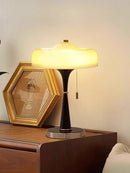 Axyaa Ancient Style Solid Wood Bedroom Bedside Lamp Zen Retro Living Room Desk Lamp