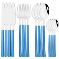 Axyaa Rose Gold Cutlery Set - 16-Piece Stainless Steel Dinnerware Flatware