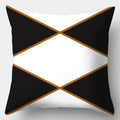 Axyaa Black White Modern Cushion Cover 45x45cm Polyester Decorative Pillow Case