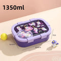 Axyaa Large Capacity Bento Box with Soup Bowl, Spoon - Children's School, Picnic Lunch Container