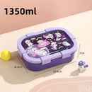 Axyaa Large Capacity Bento Box with Soup Bowl, Spoon - Children's School, Picnic Lunch Container
