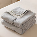 Axyaa Cotton Gauze Throw Blanket, AB Side Towel for Home, Travel & Kids
