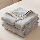 Axyaa Cotton Gauze Throw Blanket, AB Side Towel for Home, Travel & Kids