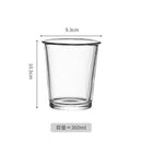 Axyaa 360ml Glass Christmas Cups for Various Beverages