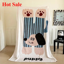 Axyaa Cartoon Animal Milk Fleece Flannel Blanket - Large Version