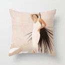 Axyaa Mid Century Geometry Abstract Pillow Case for Home Sofa Decor