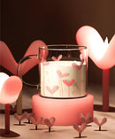 Axyaa Heart Glass Cup with Handle, Heat-resistant Milk Coffee Tea Mug