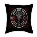 Axyaa Printed Polyester Throw Pillow Cover Square Zipper Pillow Cases