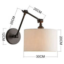 Axya Adjustable Long Arm Bedside Wall Lamp