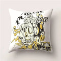 Skull Polyester Pillowcase 45X45CM Axyaa Home Decor Cushion Cover Square Sofa Decor