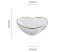 Axyaa Heart-shaped Glass Salad Bowl - European Light Luxury Design