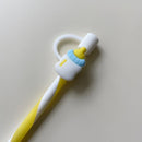 Axyaa Heart Silicone Straw Covers: Cute Kawaii Tumbler Accessories for 7-8mm Straws