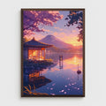 Axyaa Cherry Blossom Tree Canvas Wall Art for Modern Home Decor