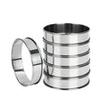 Axyaa Stainless Steel Muffin Rings - Non Stick Cake Cookie Mold