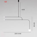 Axyaa Nordic Geometric Chandelier - Minimalist Creative Living Room Bedside Light