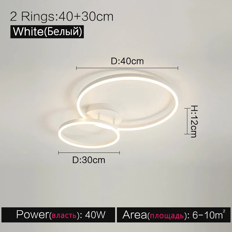 Axyaa Ceiling Lamps Set for Bedroom, Study Room, Modern and Atmospheric Lighting