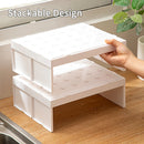 Axyaa Glass Cup Storage Rack Stackable Organizer Shelf