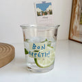 Axyaa Classic Glass Cup for Coffee and Cold Drinks, 350ml