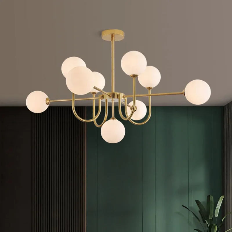 Axyaa U-shaped Magic Bean LED Pendant Lamp for Living Room, Bedroom, Lobby
