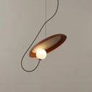 Axyaa Round Iron LED Pendant Light: Modern Ceiling Chandelier for Home Indoor