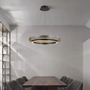 Axyaa Modern Double Circular LED Chandelier