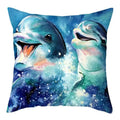 Axyaa Dolphin Pattern Pillowcase for Home Sofa Car Decoration