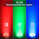 Axyaa 36LED RGB Par Light Set for DJ Disco Party Concert Wedding