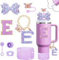 Axyaa Cup Set: Straw Topper, Boot, Stoppers, Handle Charms, Sticker for 30oz 40oz Tumbler