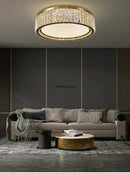 Axyaa Crystal Ceiling Lamp: Elegant Nordic Light Luxury for Home Decor & LED Lighting