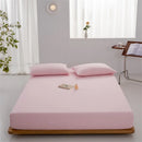 Axyaa Cotton Fitted Sheet - Solid Color, Anti-slip, Adjustable Mattress Cover