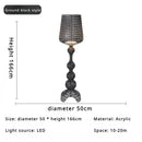 Axyaa Acrylic Retro Floor Lamp - Elegant Wine Glass Design