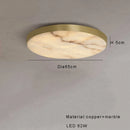 Axyaa Luxury Marble Ceiling Lamp Black Gold Modern Home Decor