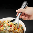 Axyaa Stainless Steel Hollow Handle Rice Spoon with Large Capacity - Deep & Thicken