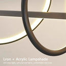 Axyaa Modern Linear Wavy Chandelier for Dining Room and Living Room