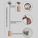 Axyaa Nordic Wood Pendant Light - Single Head LED Lighting for Decorative Ambiance