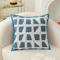 Axyaa Geometric Jacquard Pillowcase Decor Home Sofa Throw Cushion Cover 48x48cm