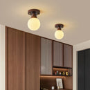 Axyaa Retro Glass LED Ceiling Chandelier for Living Room, Kitchen, Bedroom