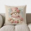 Floral Clock Decorative Digital Print Pillow Cover for Sofa, Bedroom or Car by Axyaa