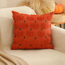 Axyaa Halloween Pumpkin Pillow Cover, 18x18 Inch Orange Cushion Case for Fall Home Decor