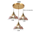 Axyaa Butterfly Glass Copper LED Pendant Lamp for Home Indoor Decor