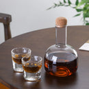 Axyaa 20oz Clear Glass Wine Decanter Bottle Coffee Holder Cork Household Decor