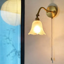 Axyaa Vintage Copper Glass LED Wall Light for Bedroom, Stair, Living Room