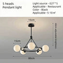 Axyaa Nordic Glass Chandelier Modern Lighting Fixture for Home Decor