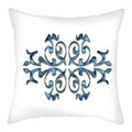Axyaa Blue Flower Pattern Pillow Case
