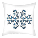 Axyaa Blue Flower Pattern Pillow Case