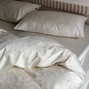 Axyaa Cotton Satin Jacquard Duvet Cover Set - Queen Size Luxury Bedding Set