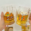 Axyaa Kawaii Cat Glass Cup With Handle - Creative Cute Mug For Various Beverages