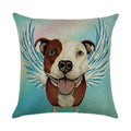 Axyaa Cartoon Dog Linen Pillowcase 45*45cm